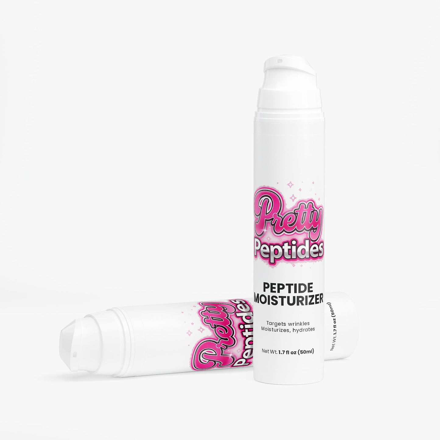 Woman applying peptide moisturizer for hydration and firm skin