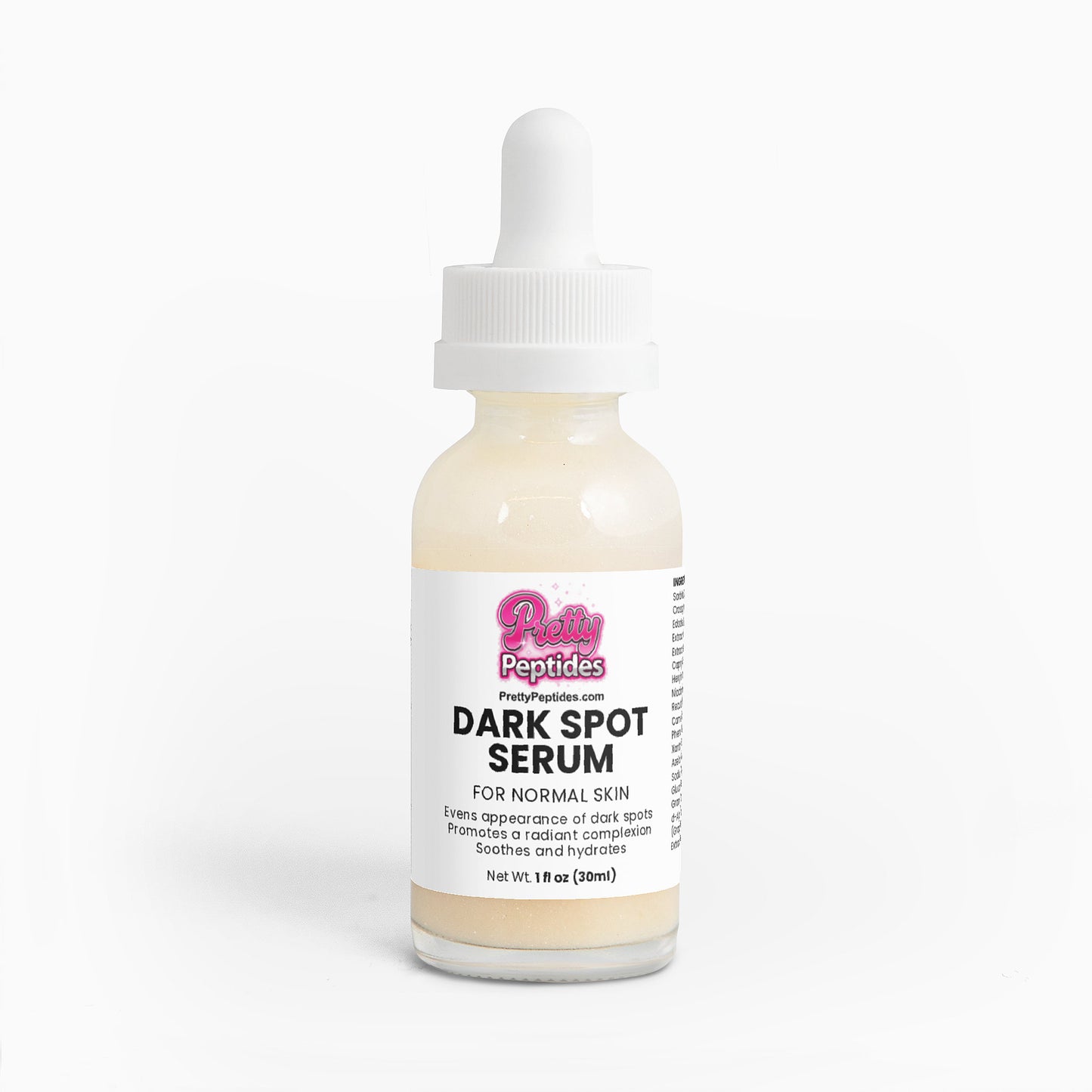 Close-up of Dark Spot Serum texture for normal skin – lightweight and fast-absorbing
