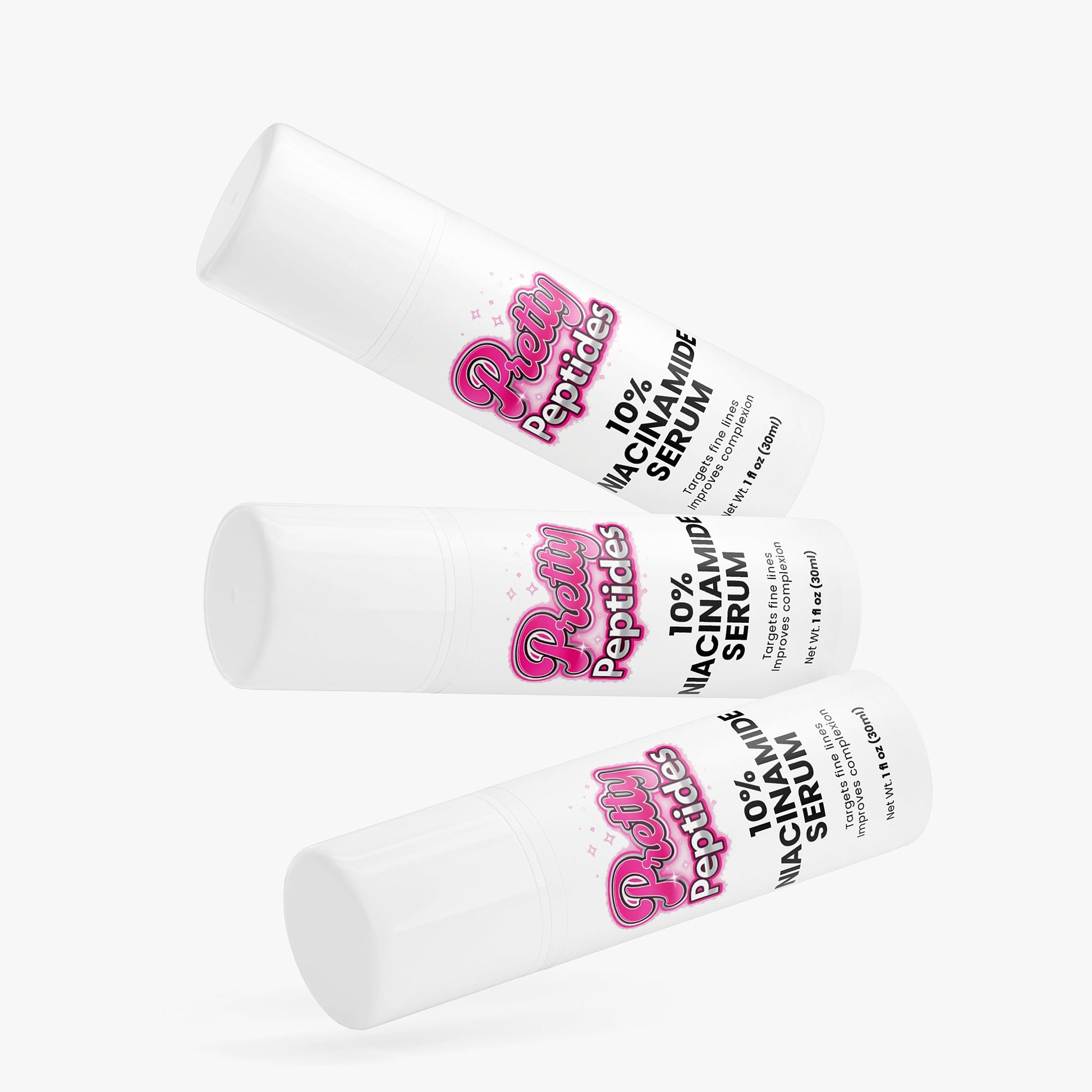 niacinamide serum texture with dropper showing lightweight formula