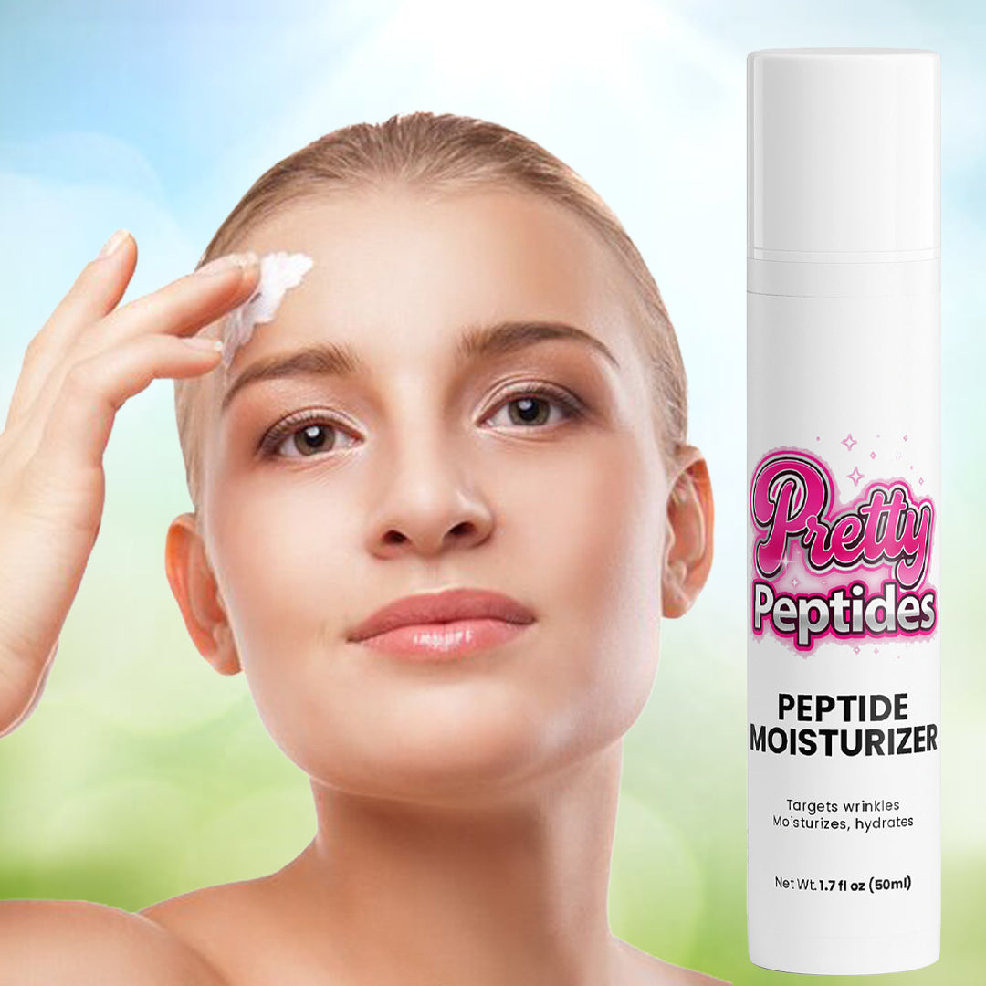 Peptide Moisturizer by Prettypeptides for hydrating and firming skin