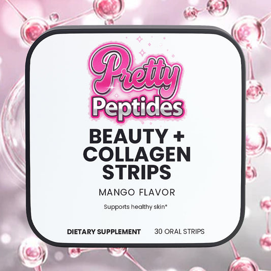 Prettypeptides Beauty + Collagen Strips for radiant skin, stronger hair, and healthy nails