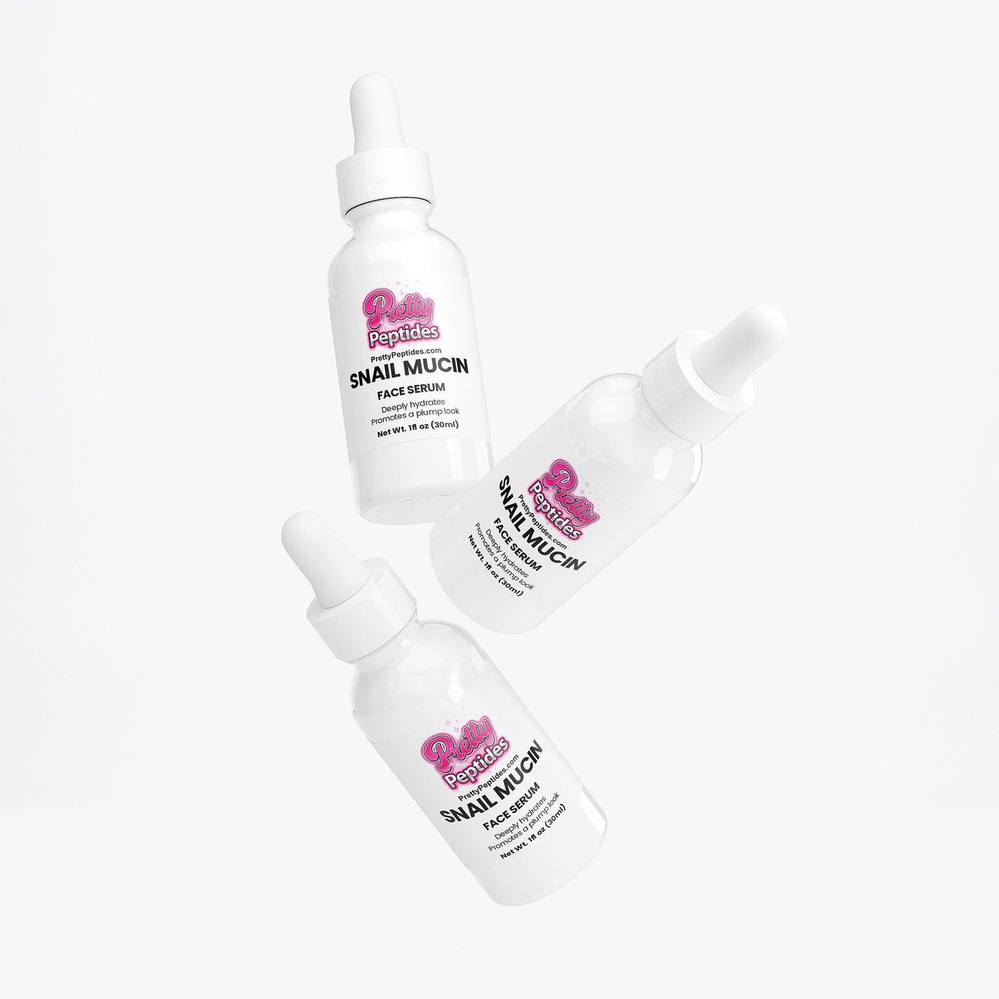PrettyPeptides Snail Mucin Face Serum as part of daily skincare routine