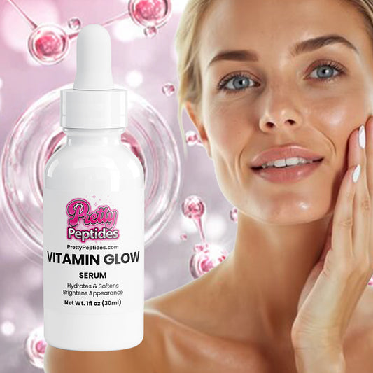 Prettypeptides Vitamin Glow Serum for bright, hydrated, and radiant skin