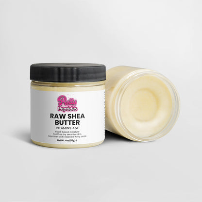 Skin before and after using Raw Shea Butter showing hydrated, smooth, and nourished skin