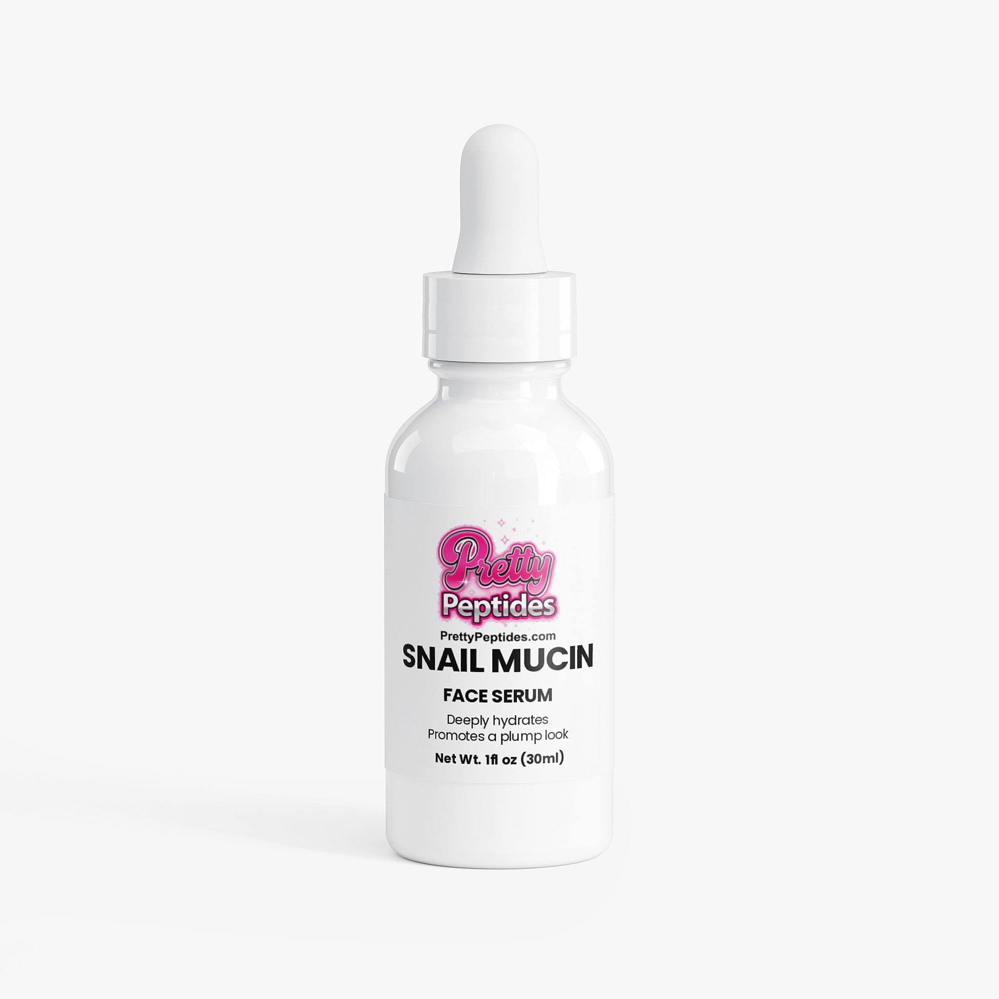 front view of Snail Mucin Face Serum bottle skincare product