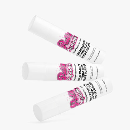 Applying Watermelon Hydration Moisturizer to face for soft, hydrated, and radiant skin